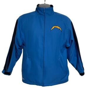 Reebok LA Chargers Fleece Lined Team Apparel Zip Up Jackets Boys L (14/16)
